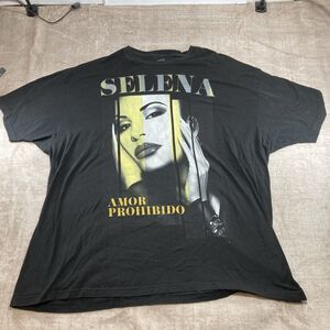Vintage Selena Singer Amor Prohibido Black T Shirt Size 3XL